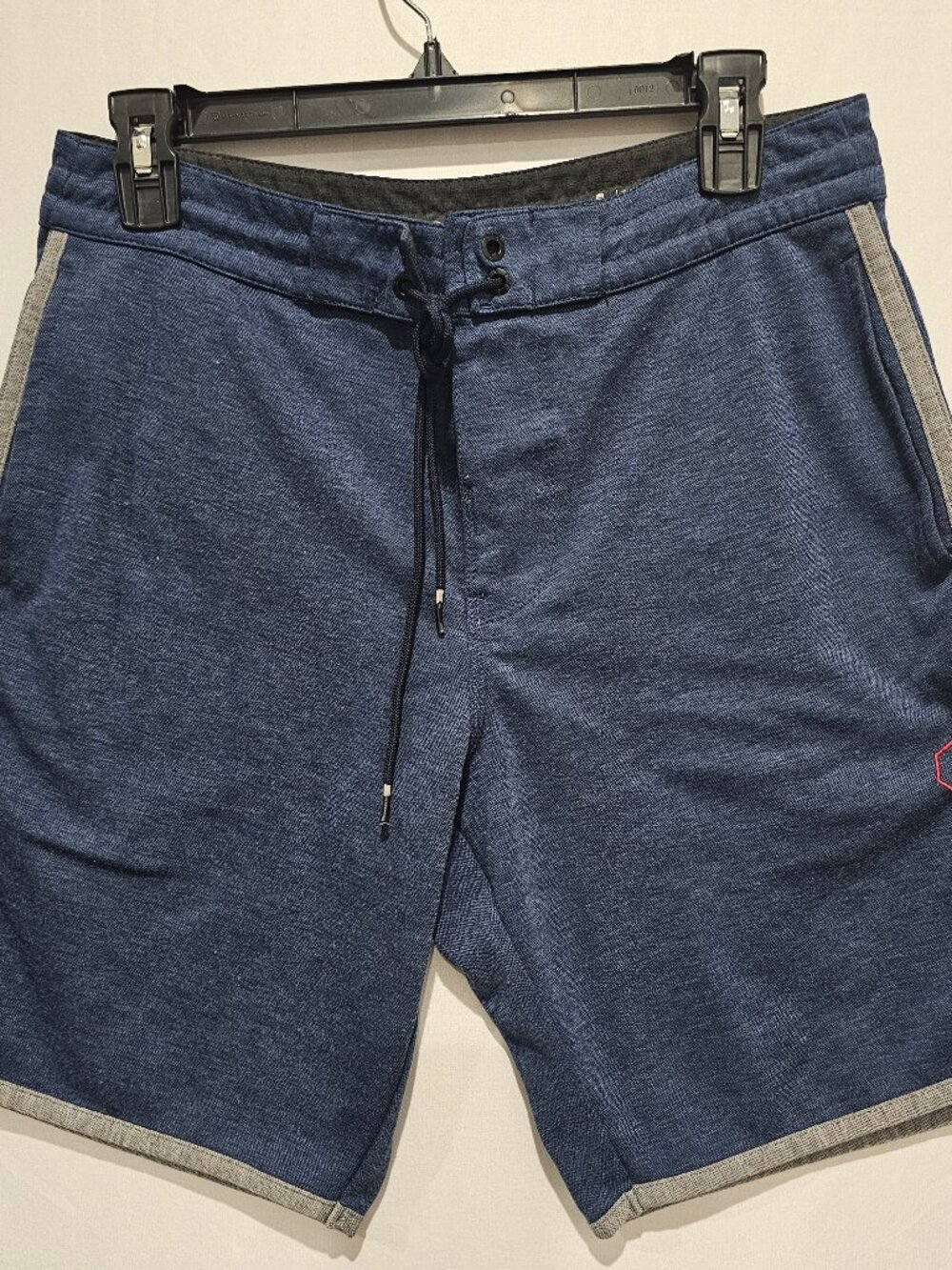 Vissla Men's Hybrid Knit Shorts Blue Heather Stretch Upcycled Poly Size S